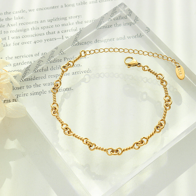 Gold Link Chain Bracelet