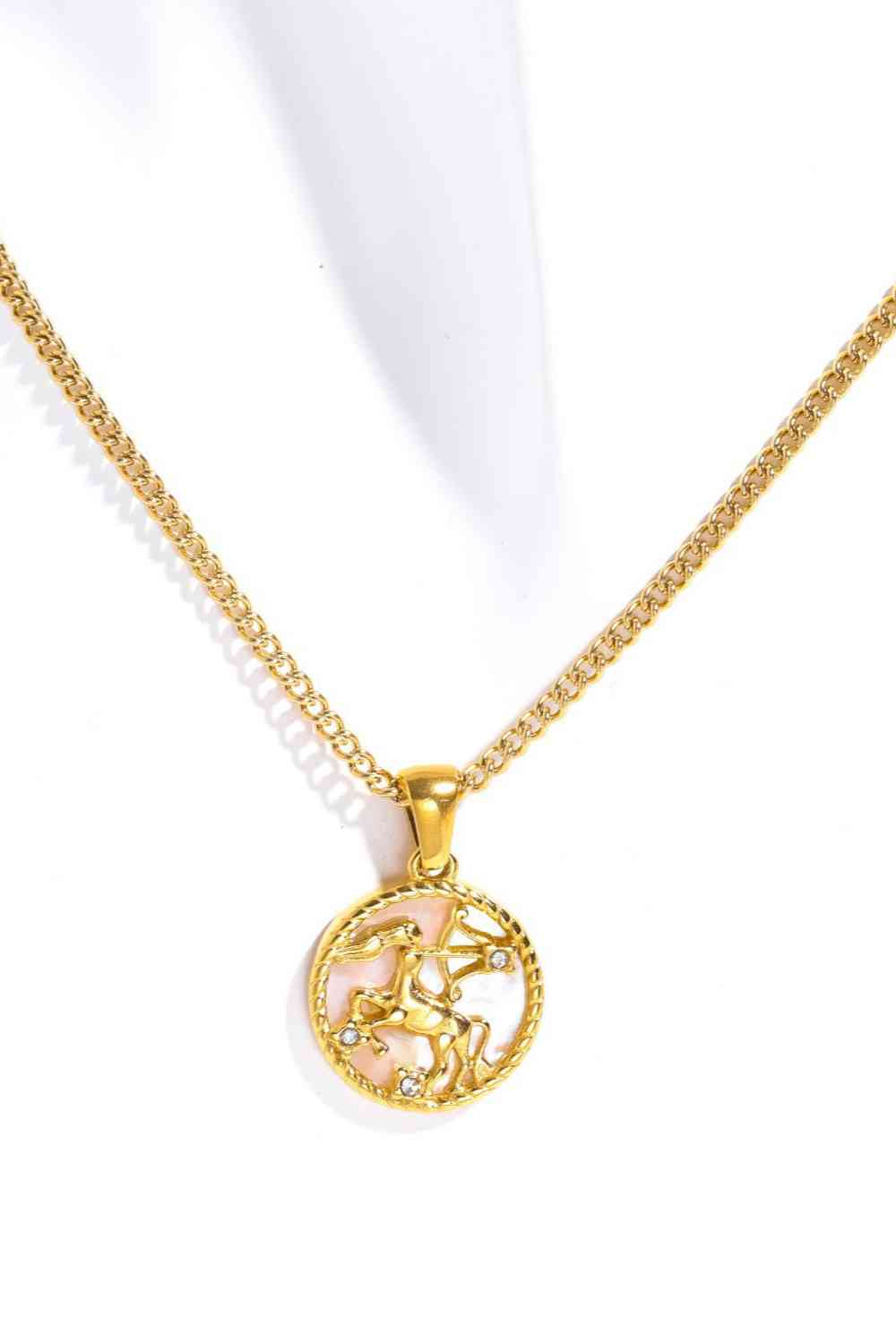 Pearl Zodiac Necklace - Que Joyitas