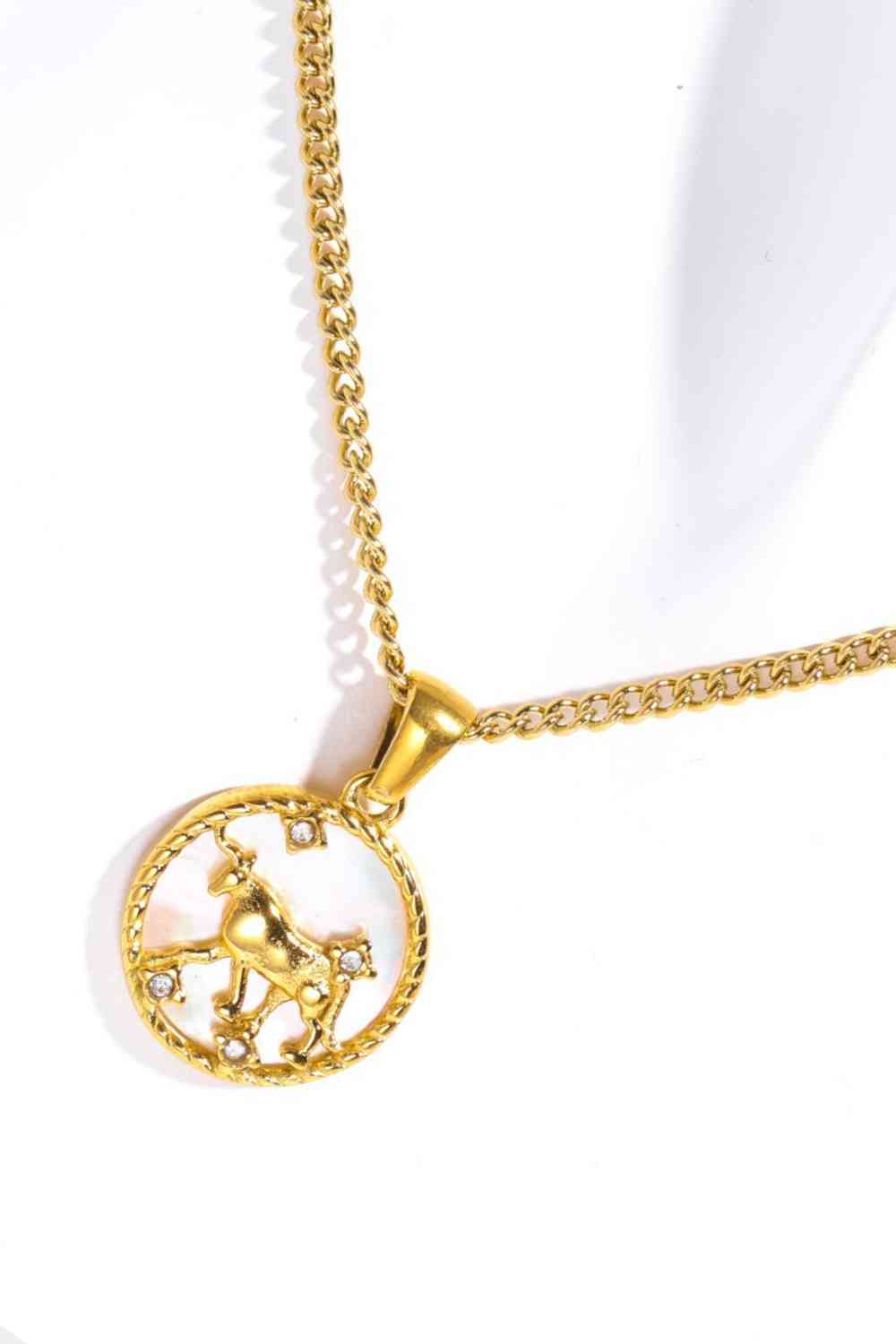 Pearl Zodiac Necklace - Que Joyitas