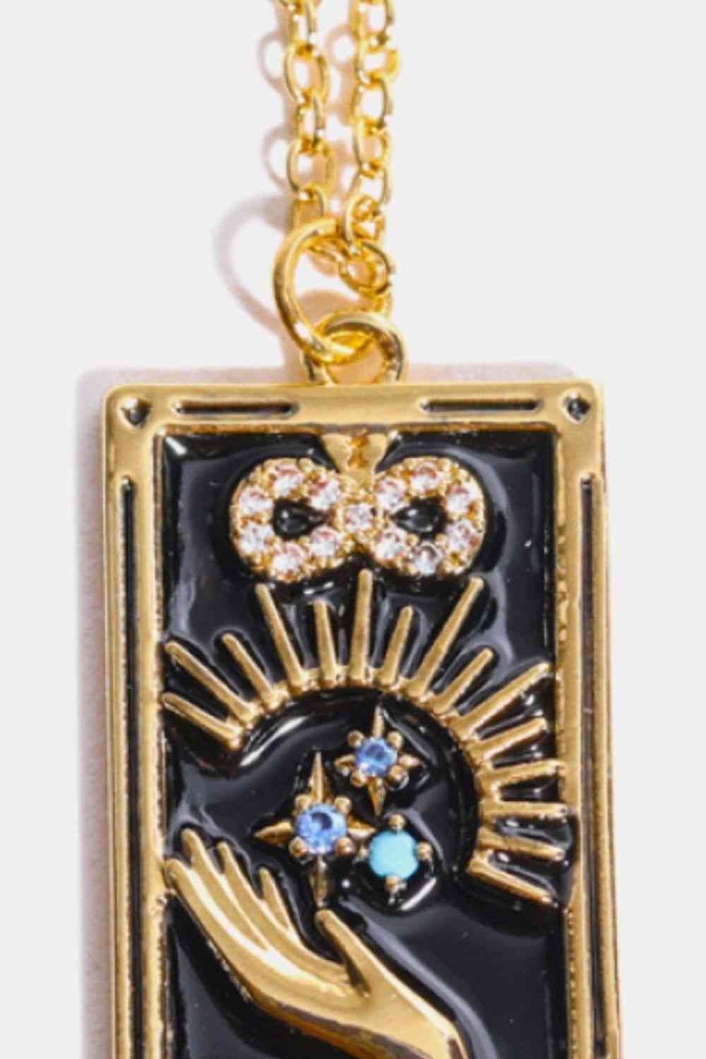 Tarot Card Lover Necklace - Que Joyitas