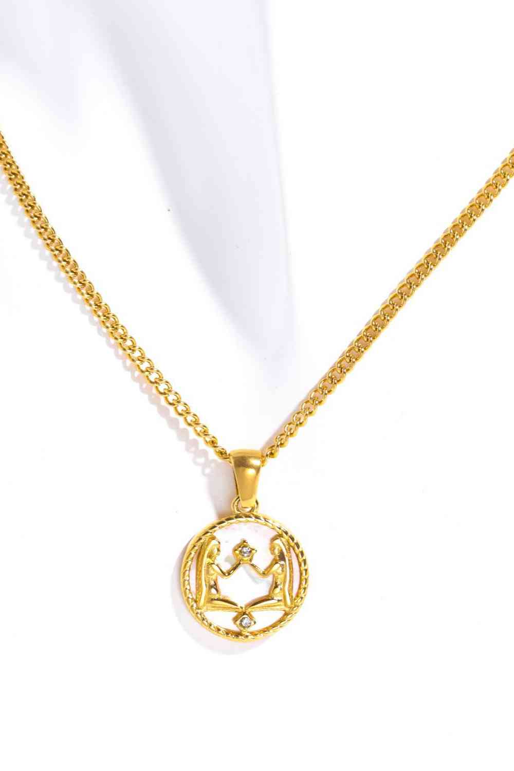 Pearl Zodiac Necklace - Que Joyitas