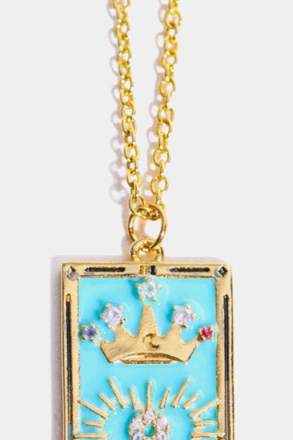 Tarot Card Lover Necklace - Que Joyitas
