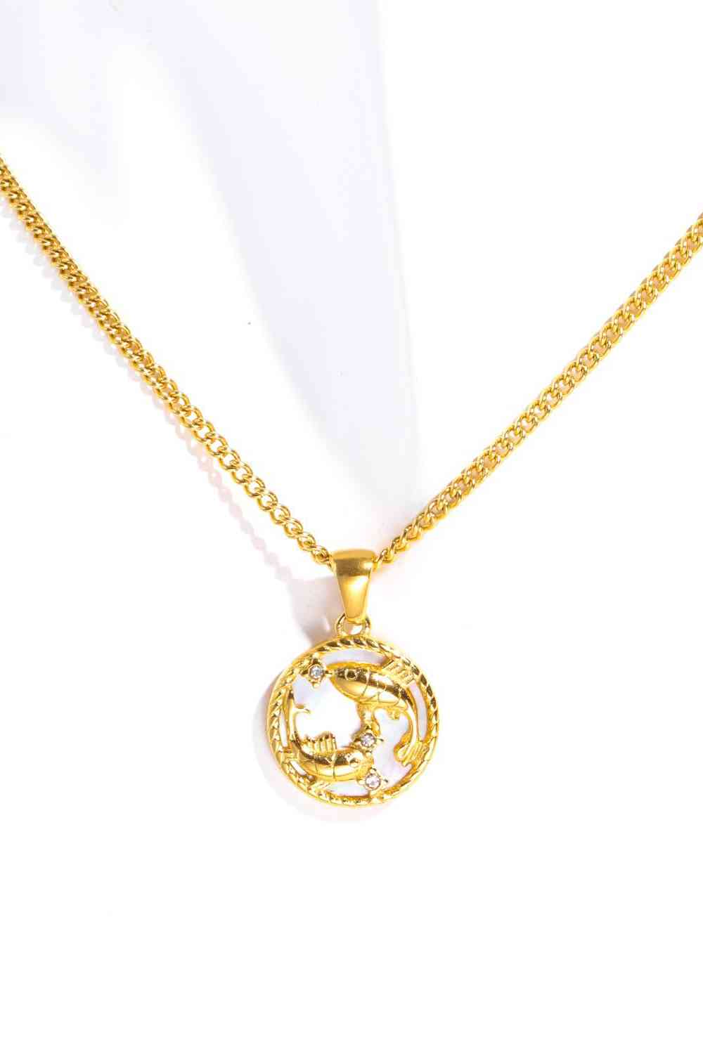 Pearl Zodiac Necklace - Que Joyitas
