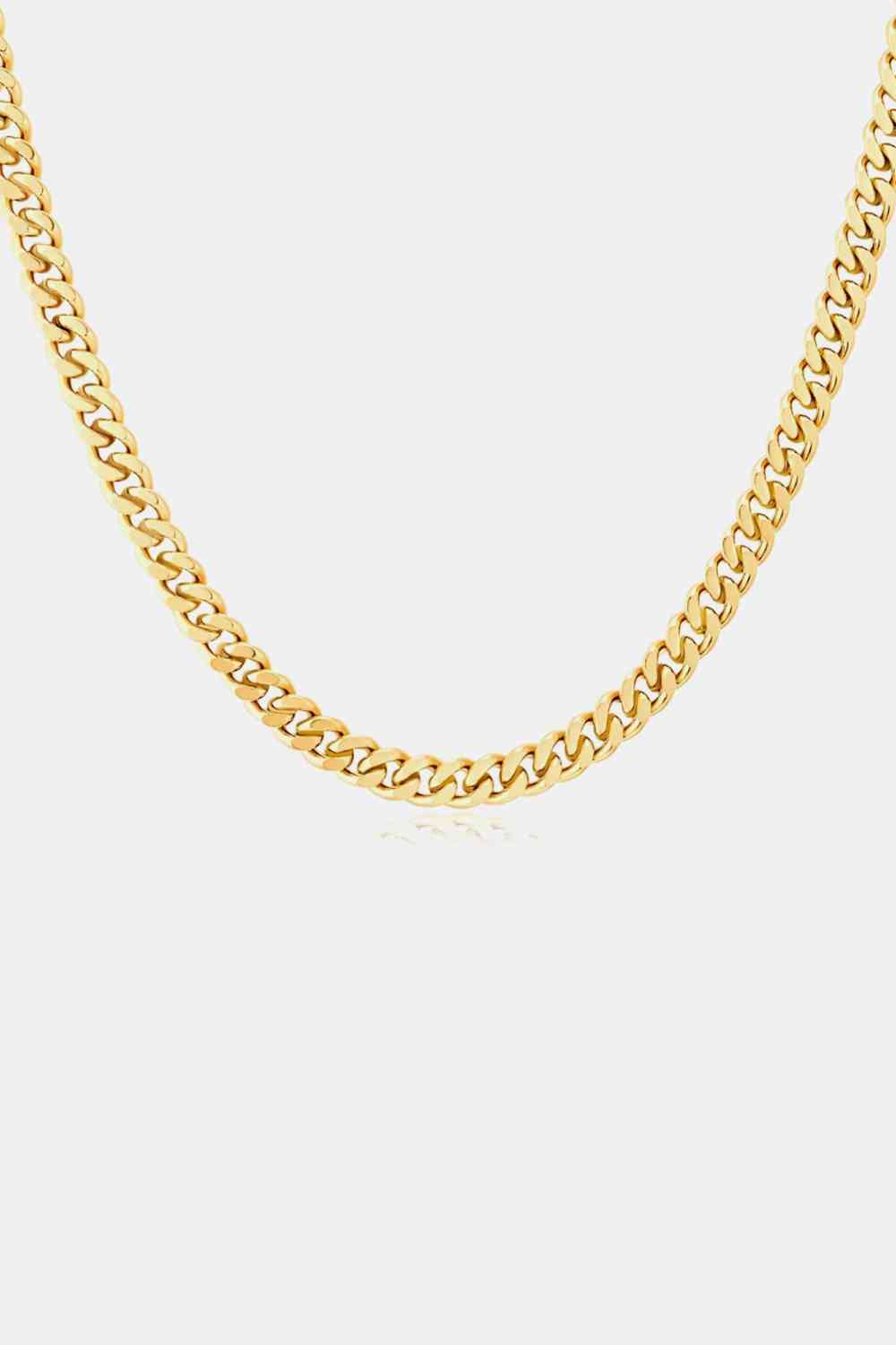 Small Curb Chain Necklace - Que Joyitas