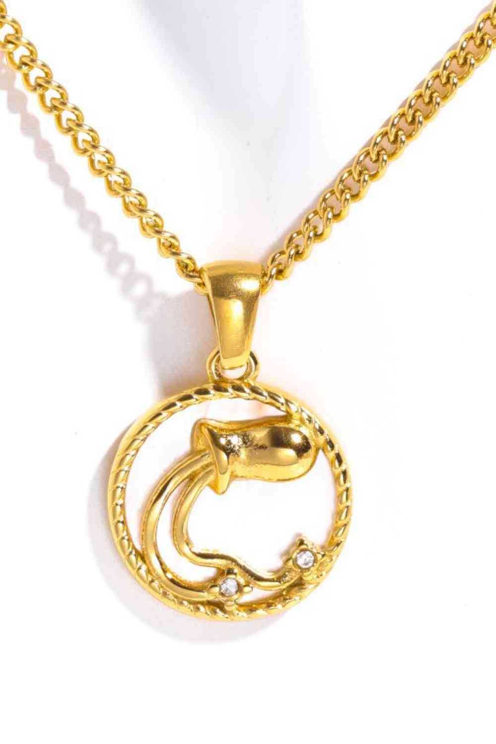 Pearl Zodiac Necklace - Que Joyitas