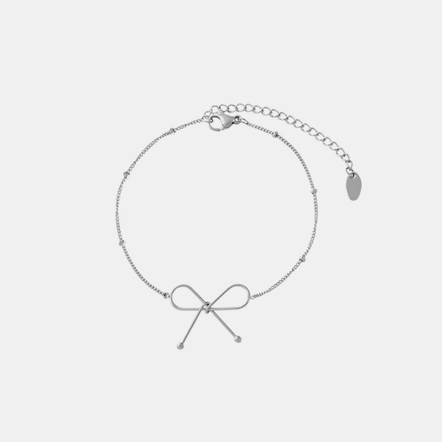 Dainty Bow Titanium Bracelet