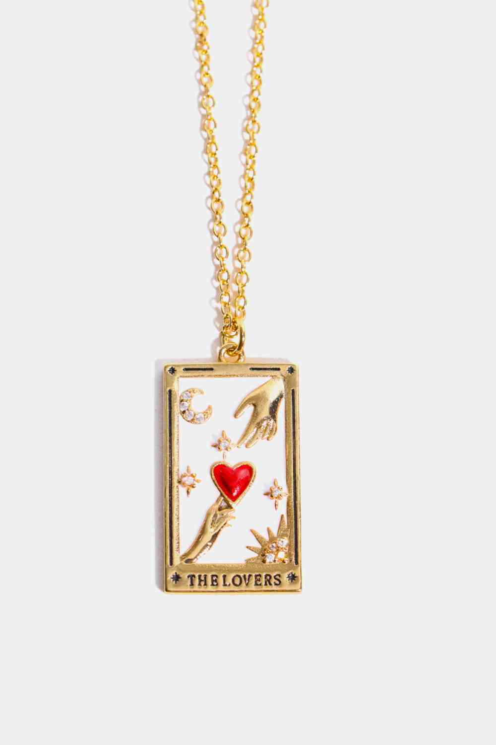 Tarot Card Lover Necklace - Que Joyitas