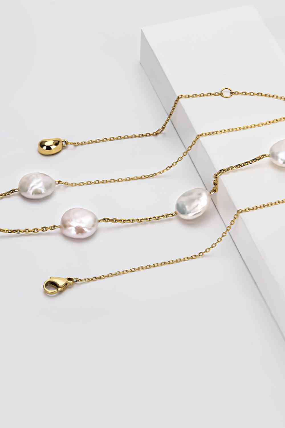 Five Freshwater Pearl Necklace - Que Joyitas