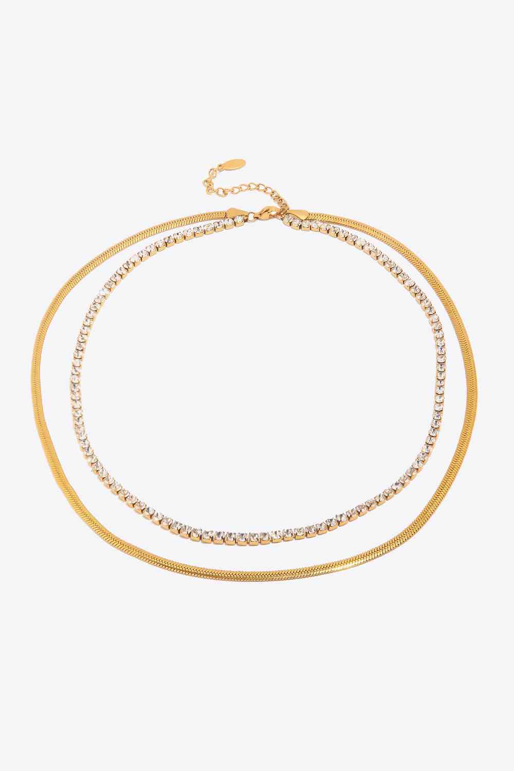 Viviana Double-Layered Gold Necklace - Que Joyitas