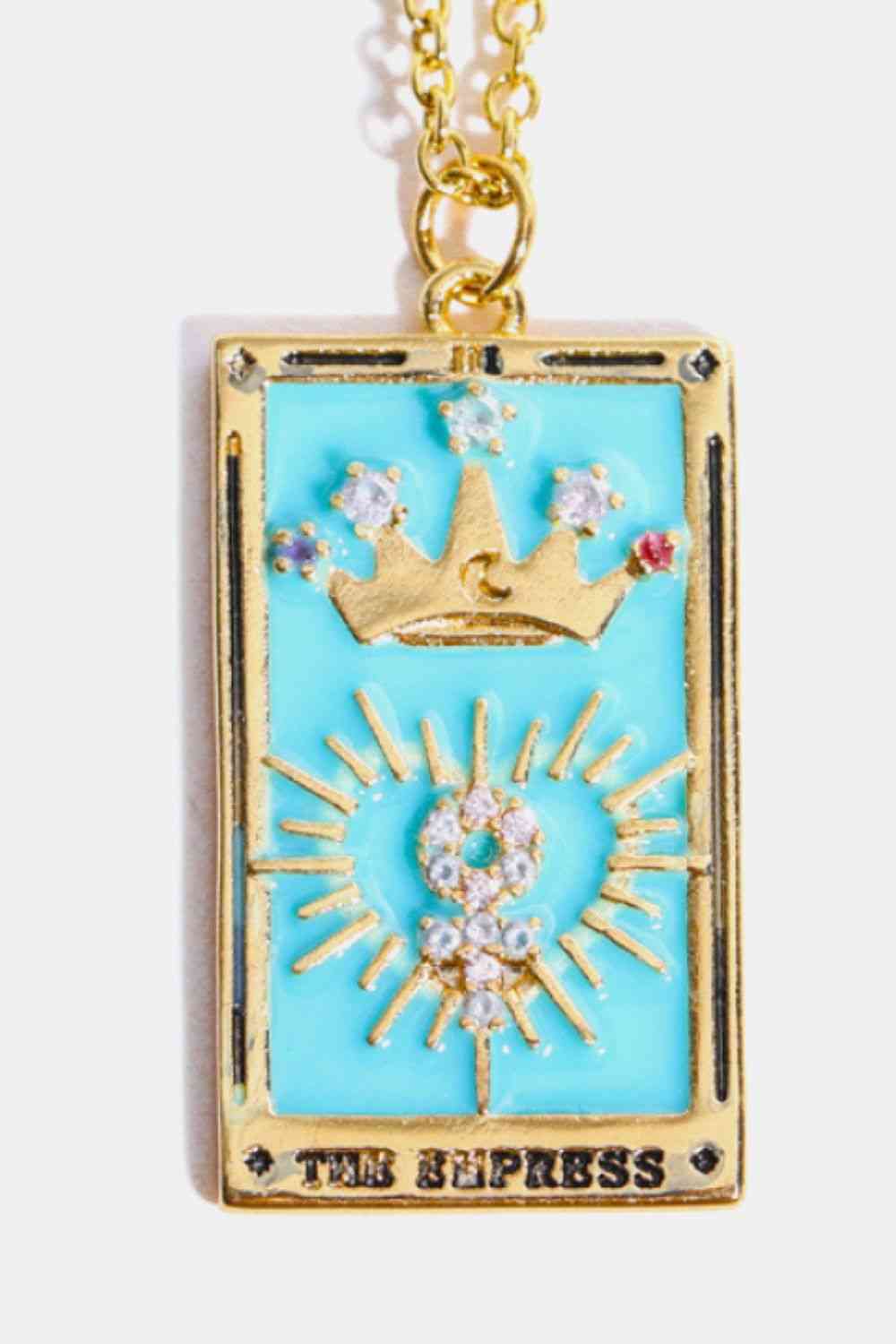 Tarot Card Lover Necklace - Que Joyitas