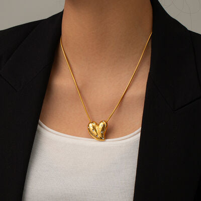 Heart Love Necklace - Que Joyitas