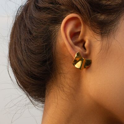 Miss Lola Irregular Gold-Plated Earrings - Que Joyitas