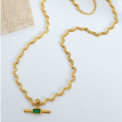 Bianca Trendy Gold Necklace - Que Joyitas