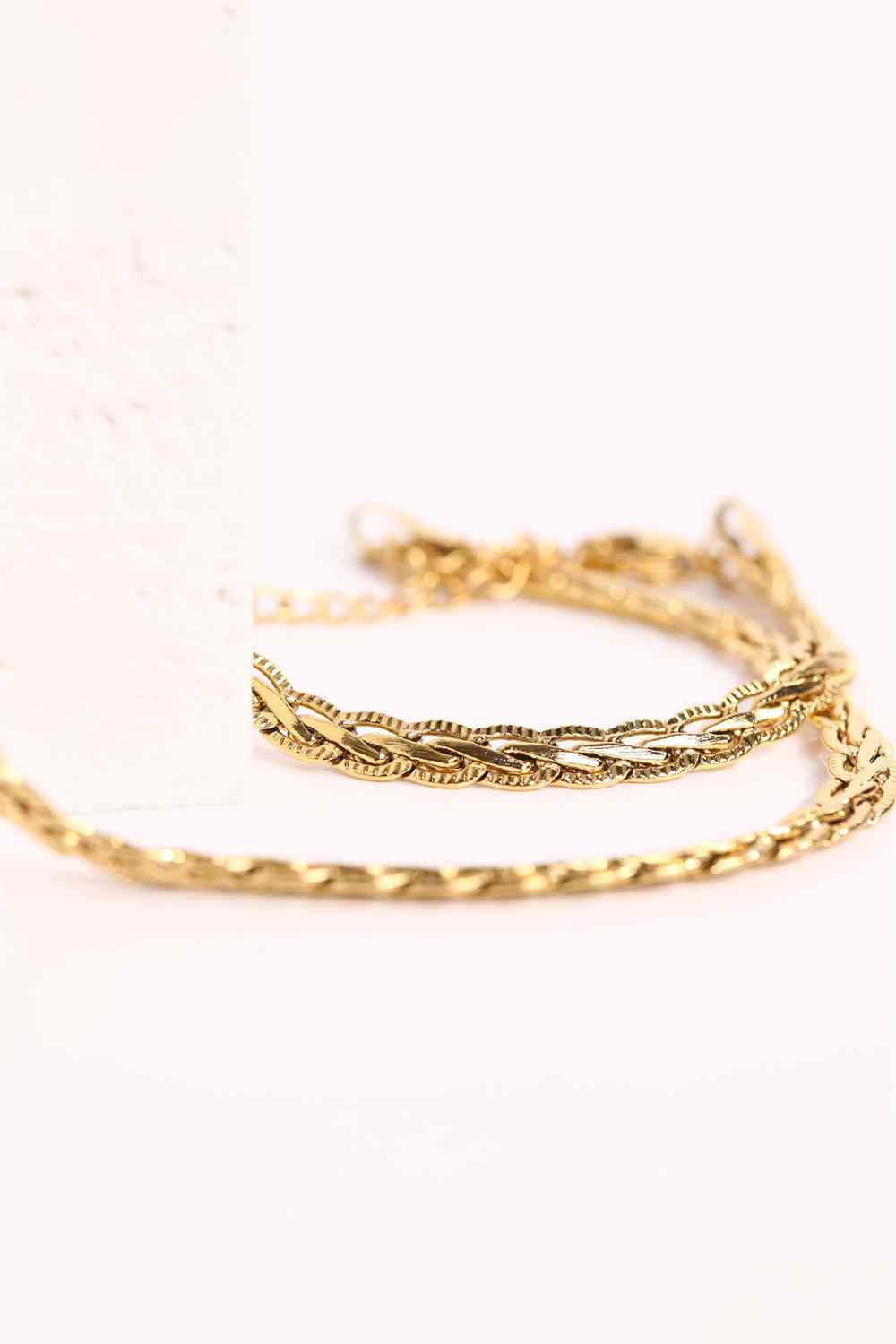 Braid Stainless Steel Necklace - Que Joyitas