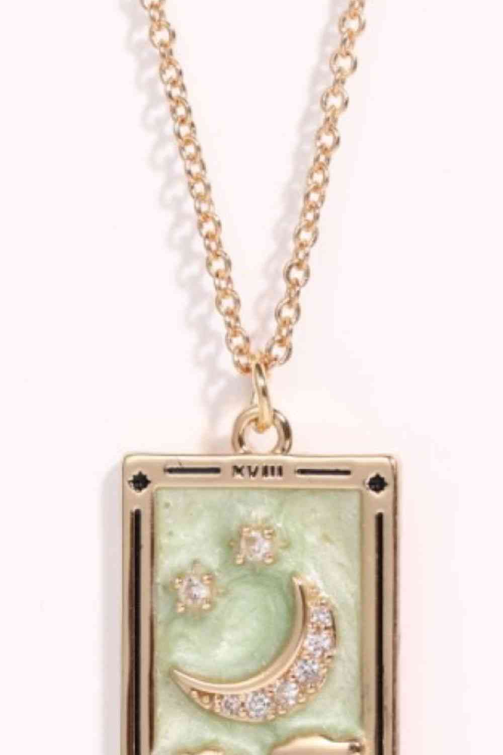 Tarot Card Lover Necklace - Que Joyitas