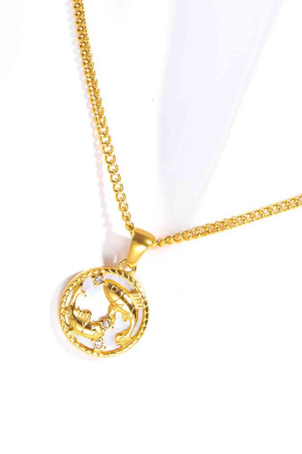 Pearl Zodiac Necklace - Que Joyitas