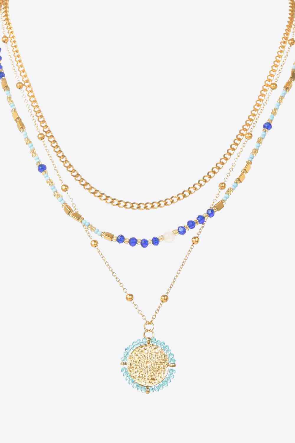 Three-Piece Beaded Necklace Set - Que Joyitas