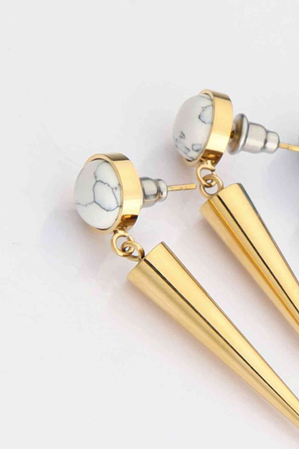 Belinda Turquoise Drop Earrings - Que Joyitas