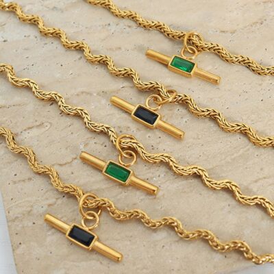 Bianca Trendy Gold Necklace - Que Joyitas