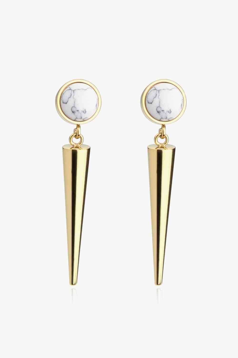 Belinda Turquoise Drop Earrings - Que Joyitas