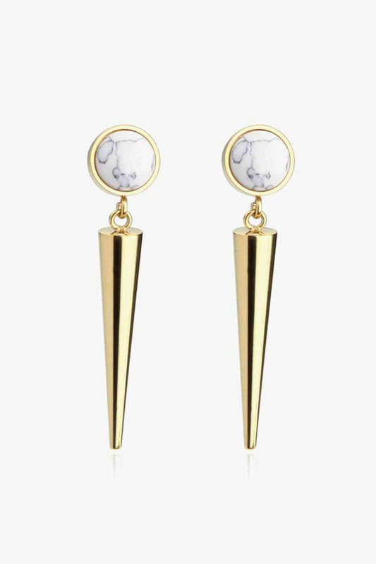 Belinda Turquoise Drop Earrings - Que Joyitas