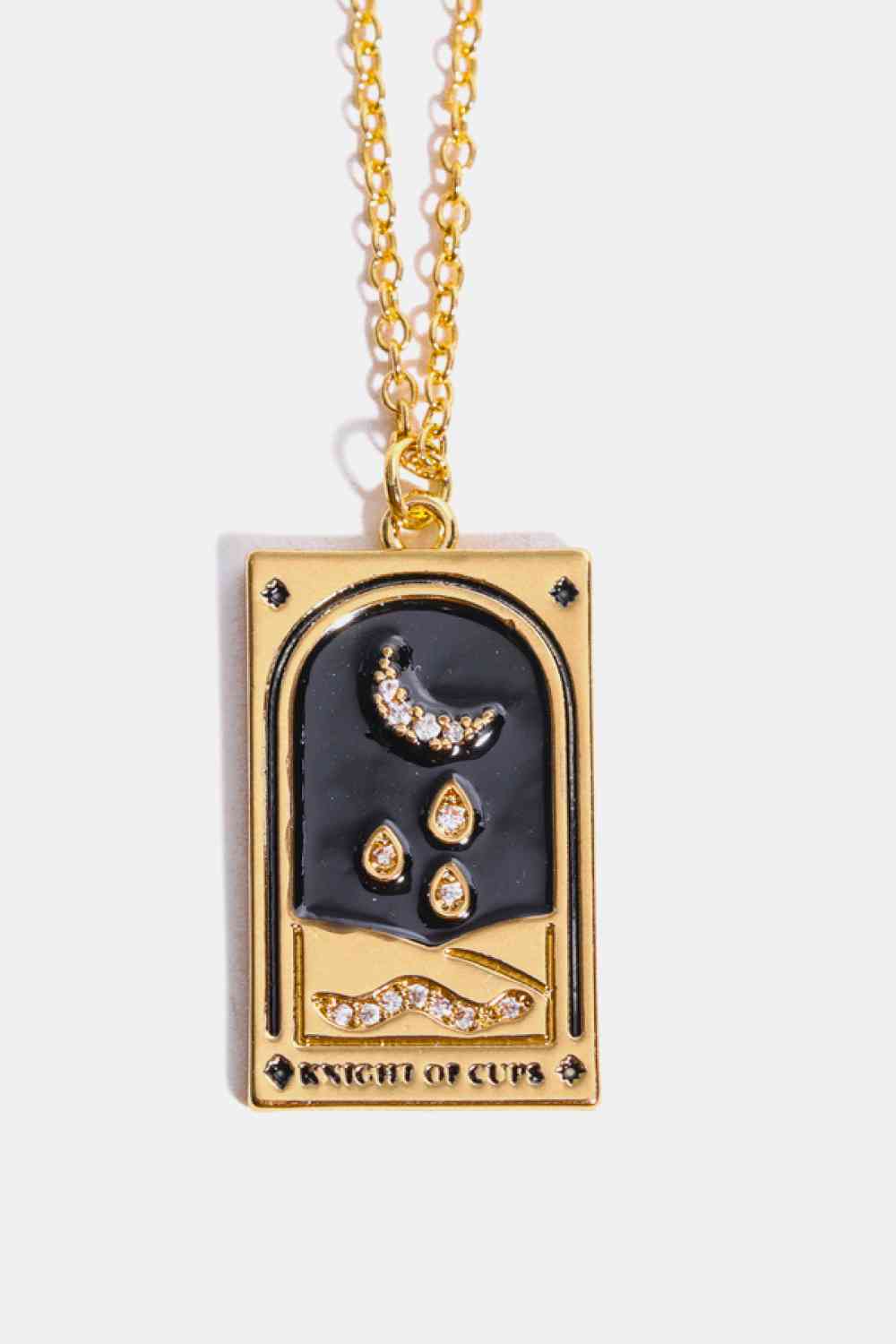 Tarot Card Lover Necklace - Que Joyitas