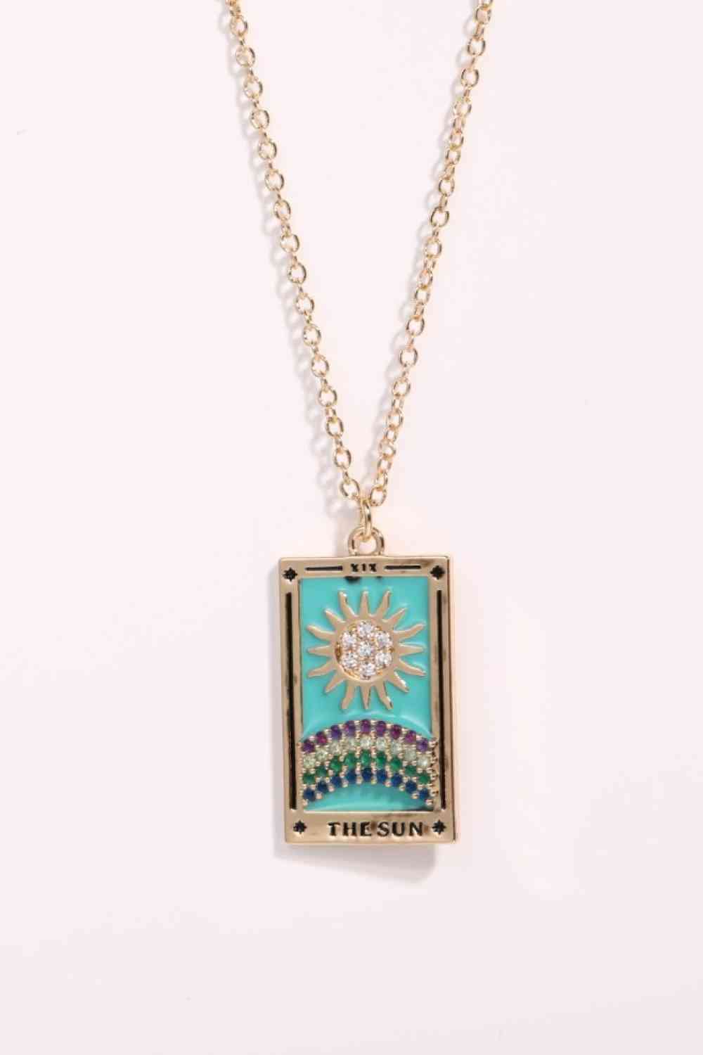 Tarot Card Lover Necklace - Que Joyitas