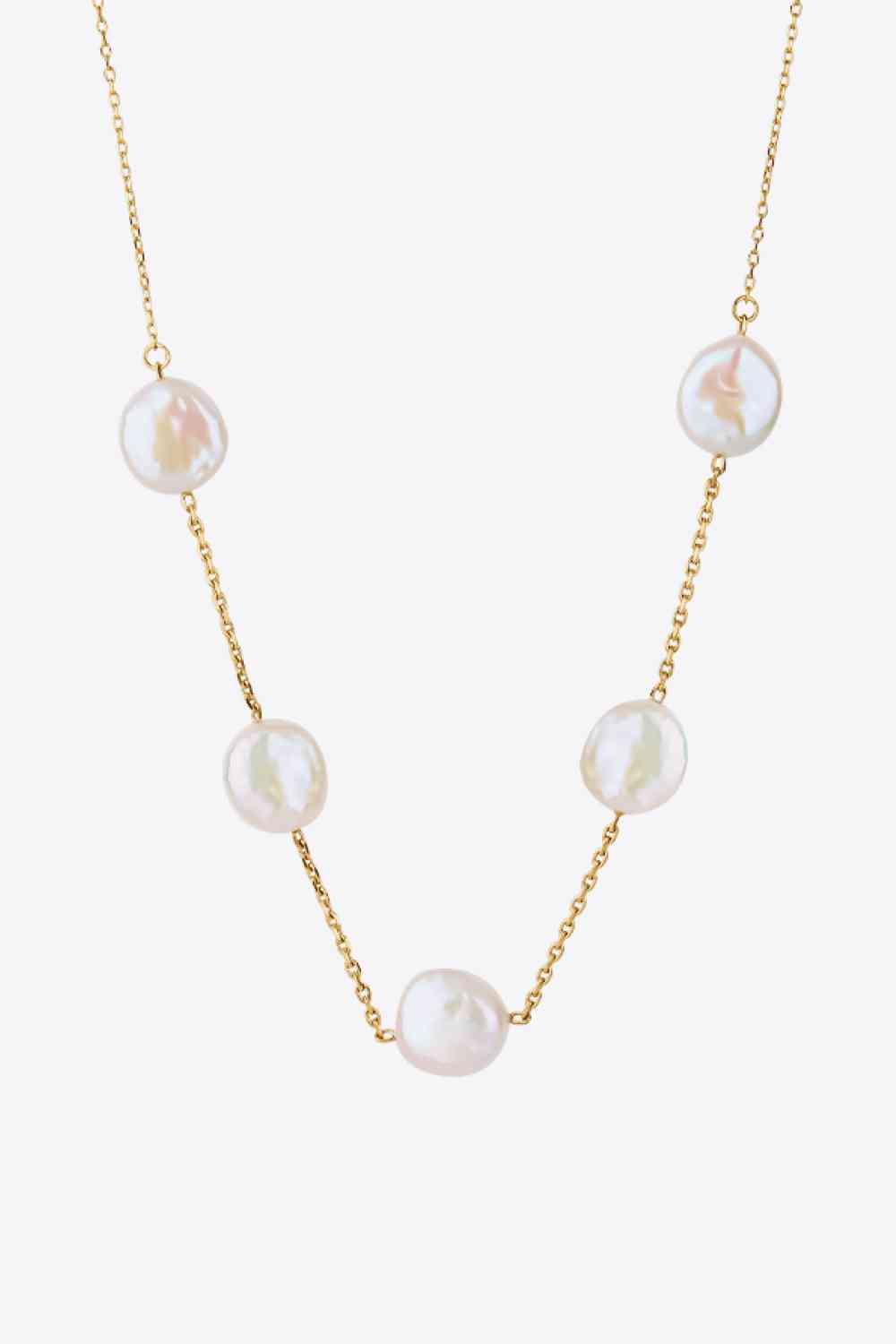 Five Freshwater Pearl Necklace - Que Joyitas