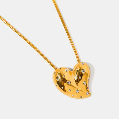 Heart Love Necklace - Que Joyitas