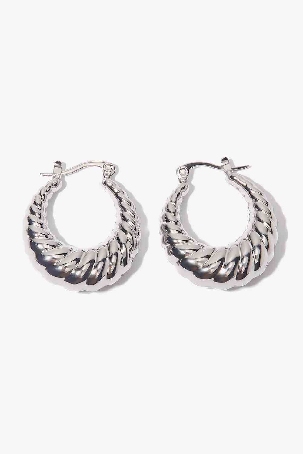 Danna Silver Hoop Earrings - Que Joyitas