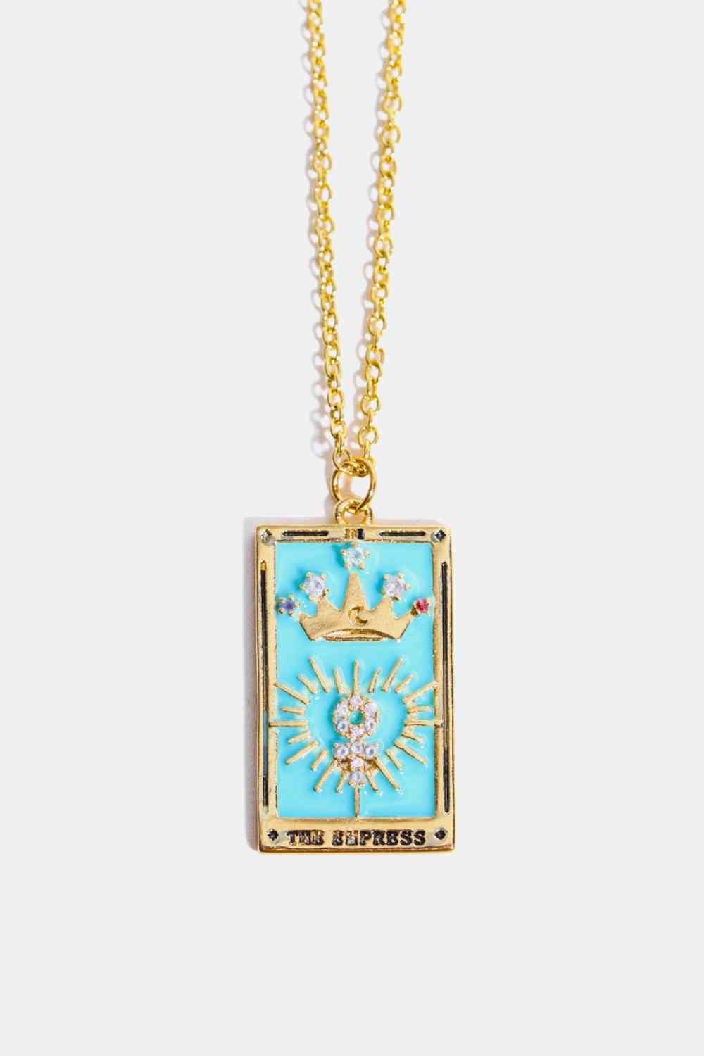 Tarot Card Lover Necklace - Que Joyitas