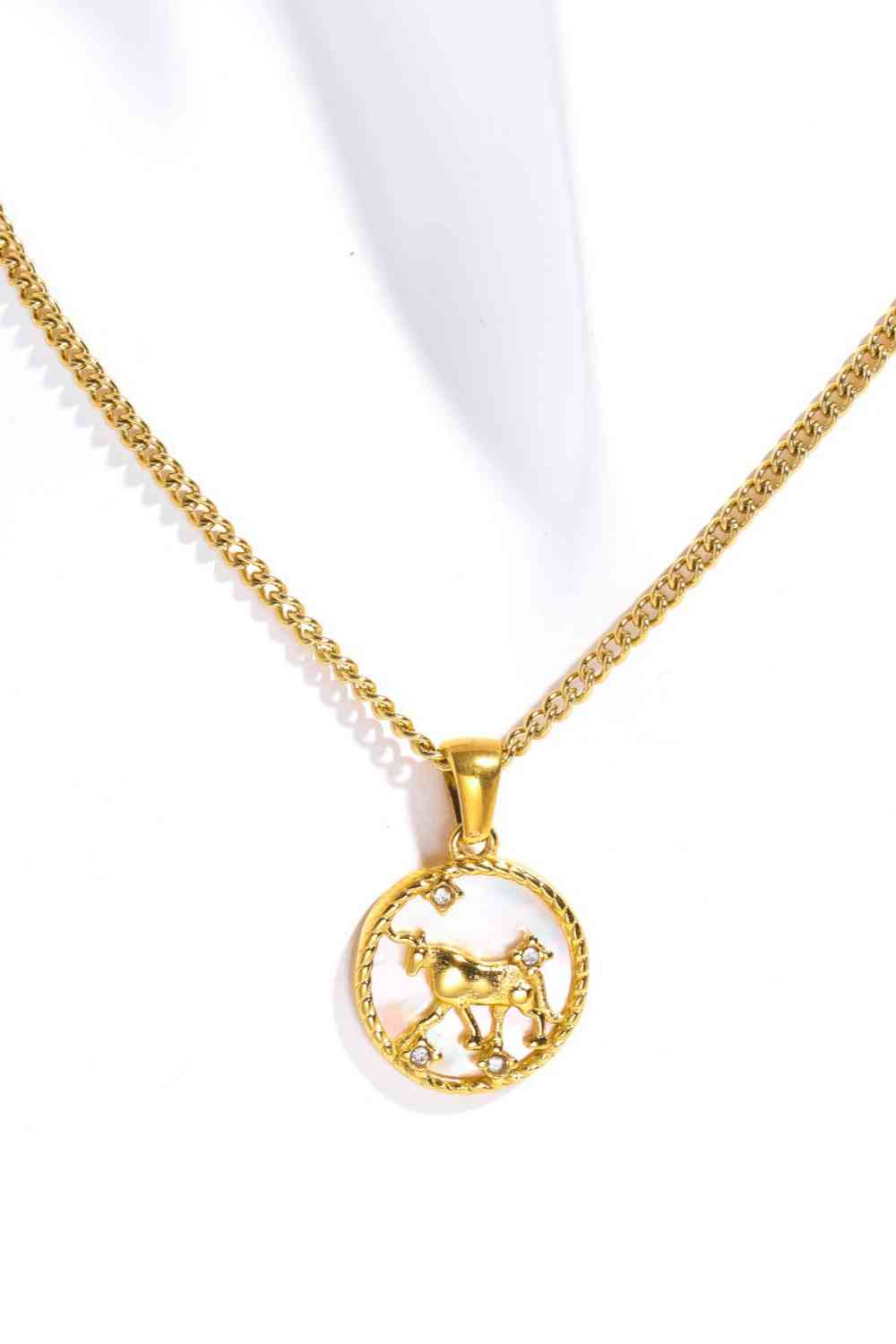 Pearl Zodiac Necklace - Que Joyitas