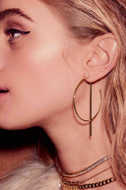 Galilea C-Hoop Earrings - Que Joyitas