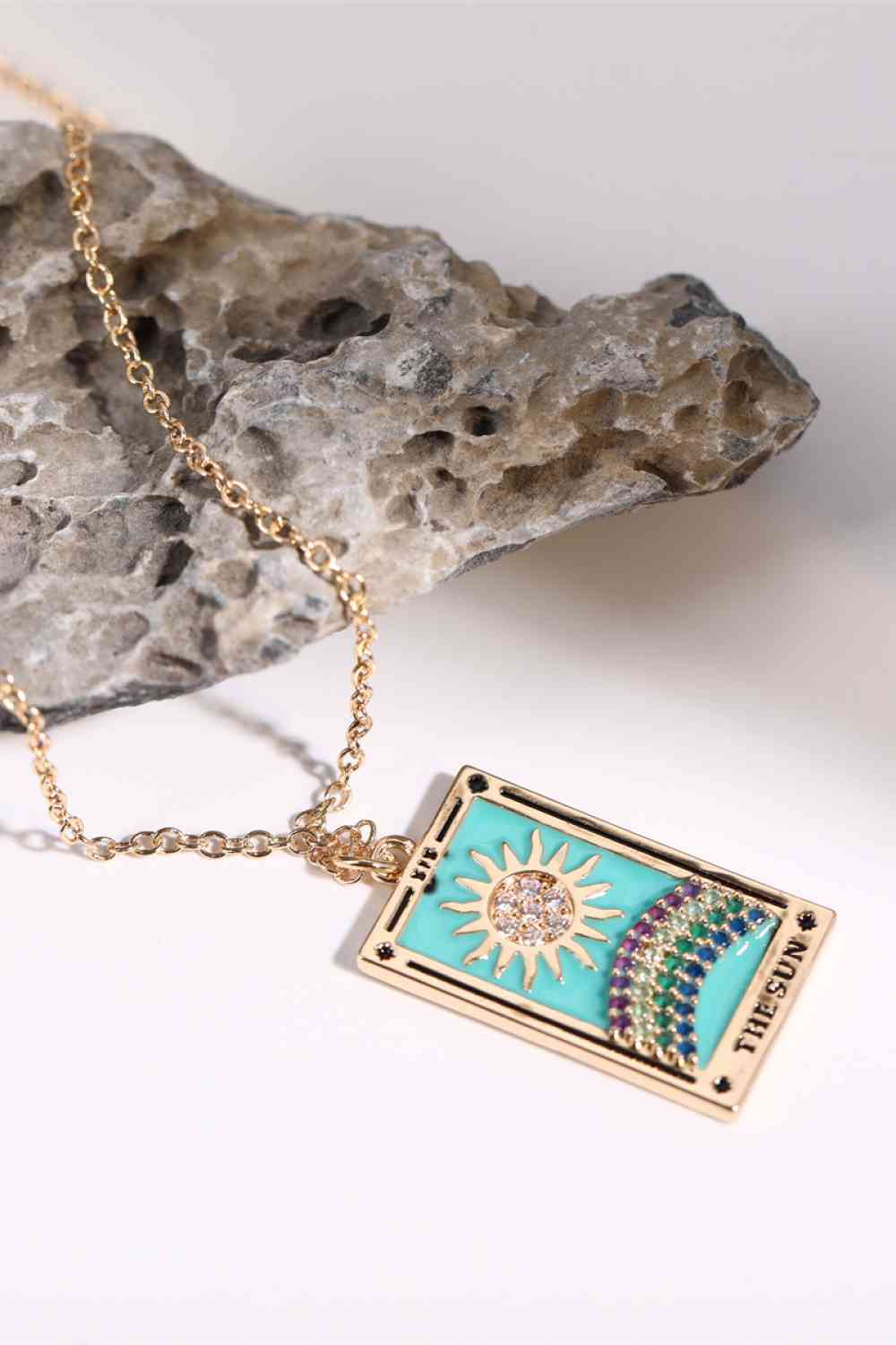 Tarot Card Lover Necklace - Que Joyitas