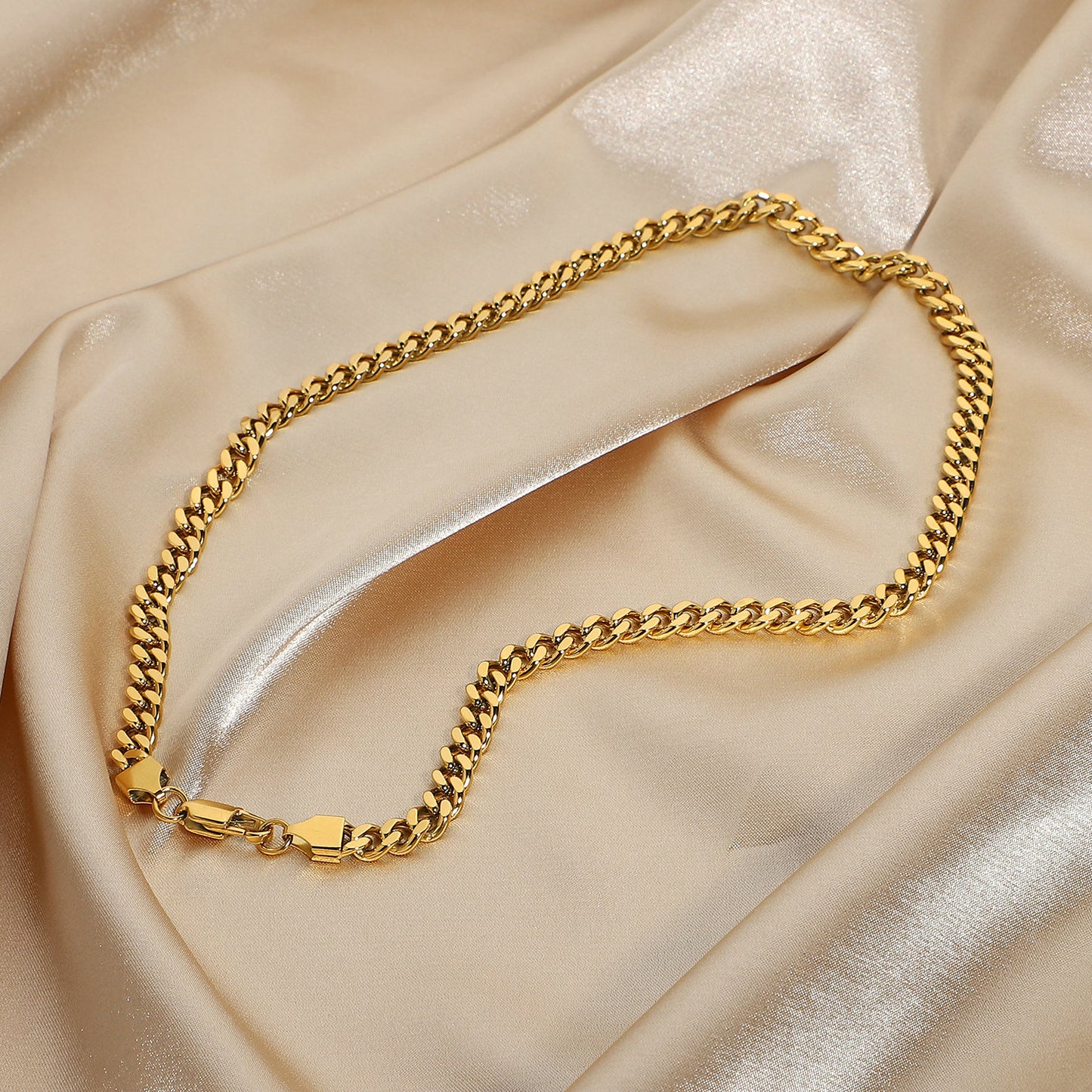 Gold Plated Stainless Steel Necklace - Que Joyitas