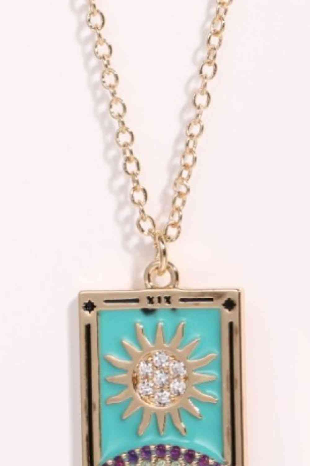 Tarot Card Lover Necklace - Que Joyitas