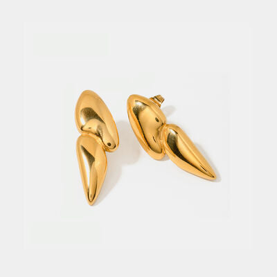 Double Bold Drop Earrings - Que Joyitas