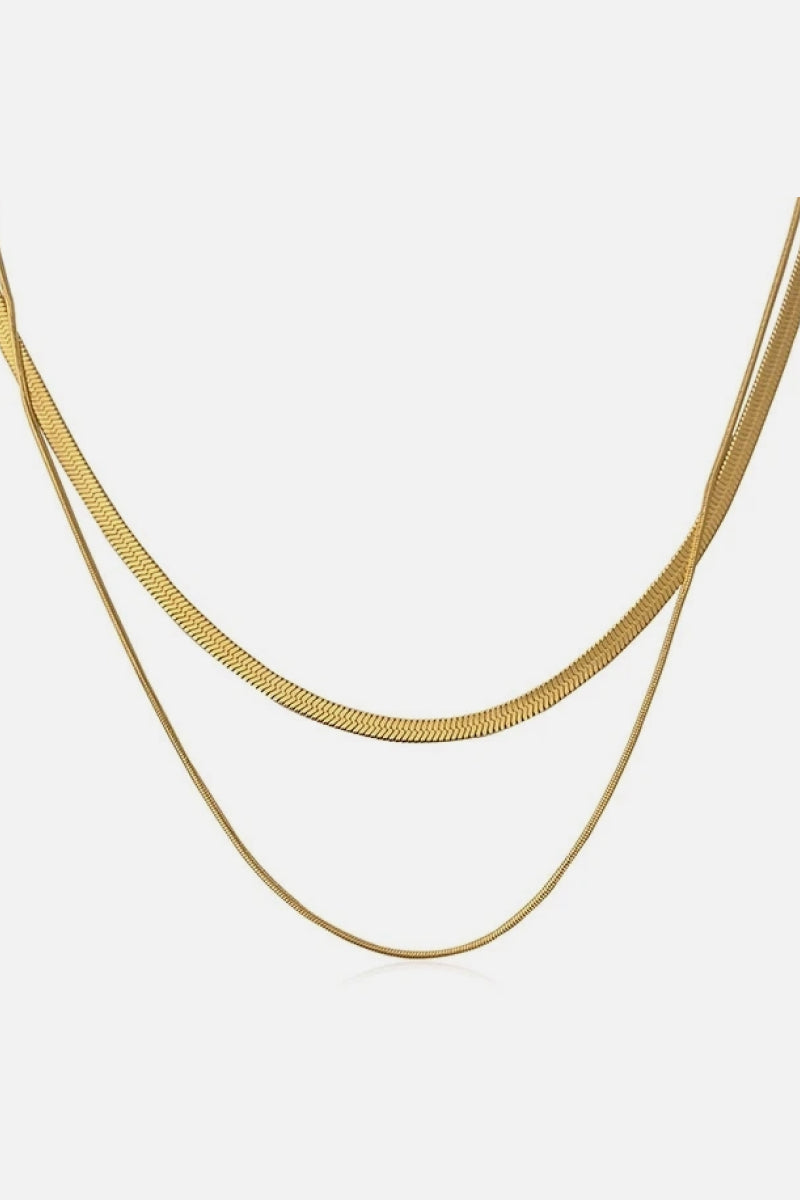 Julianna Double Layers Necklace - Que Joyitas