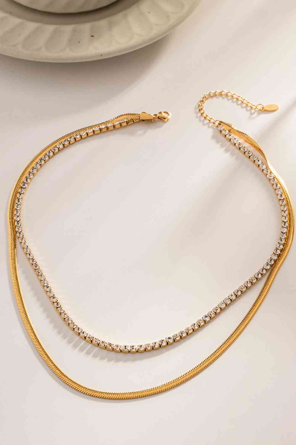 Viviana Double-Layered Gold Necklace - Que Joyitas