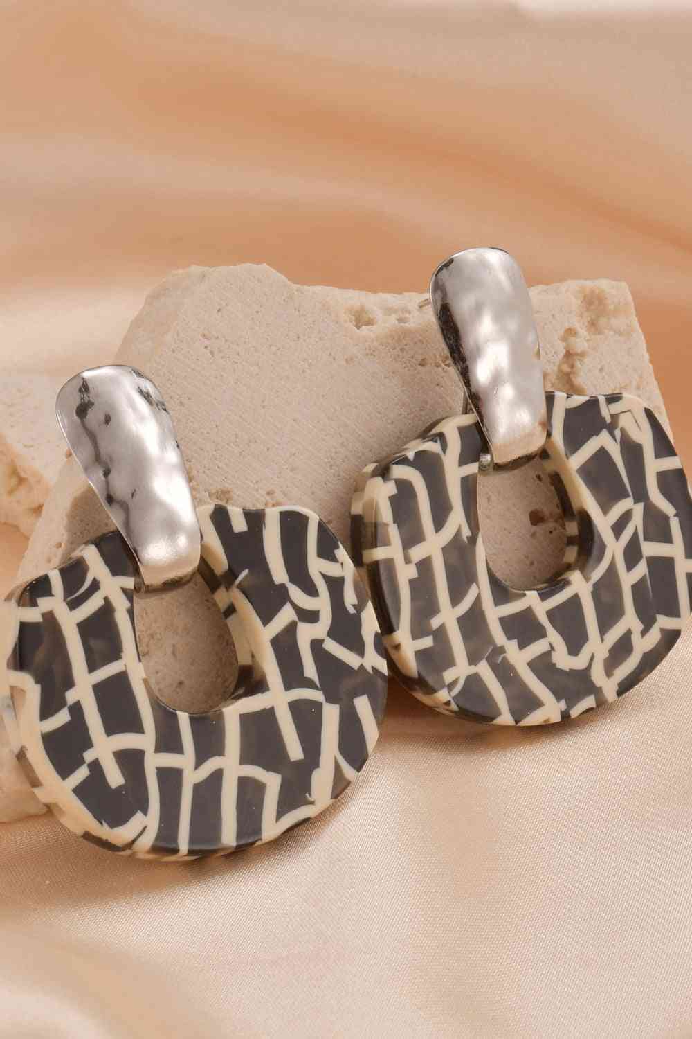 Retro Vintage Stainless Steel Earrings - Que Joyitas