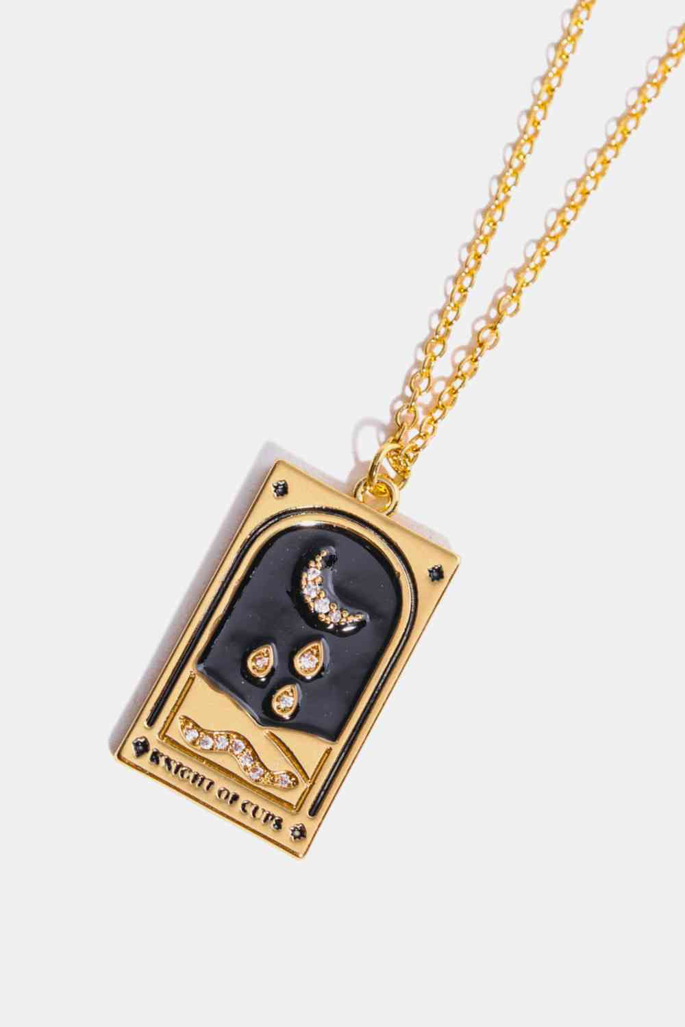 Tarot Card Lover Necklace - Que Joyitas