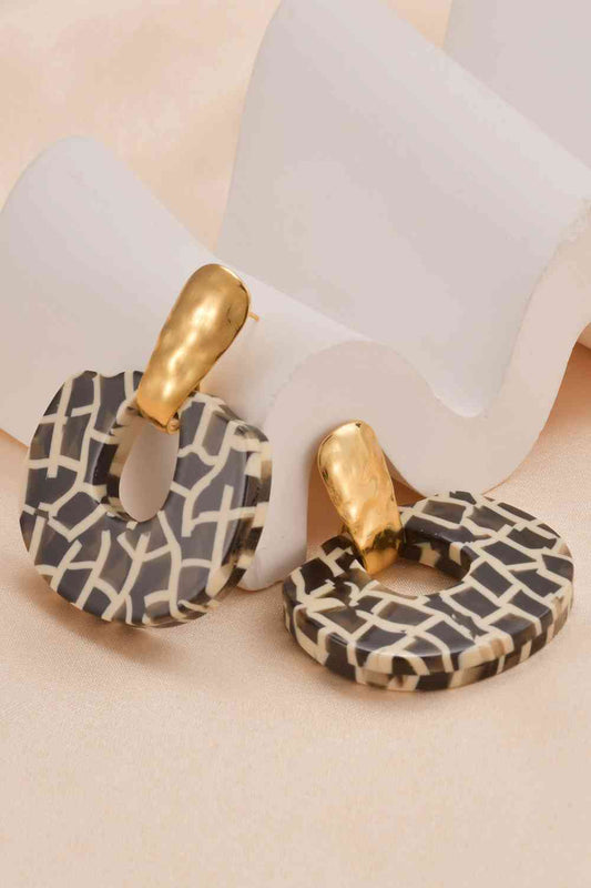 Retro Vintage Stainless Steel Earrings - Que Joyitas