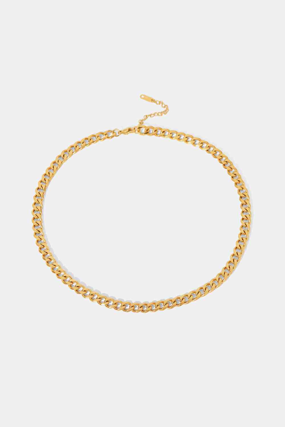 Medium Curb Chain Necklace - Que Joyitas