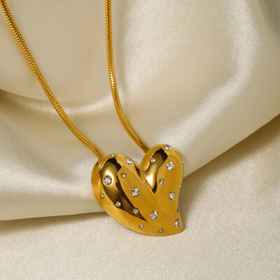Heart Love Necklace - Que Joyitas