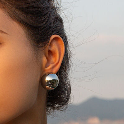 Ball Clip On Earrings - Que Joyitas