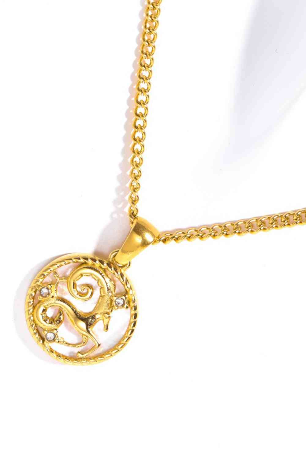 Pearl Zodiac Necklace - Que Joyitas