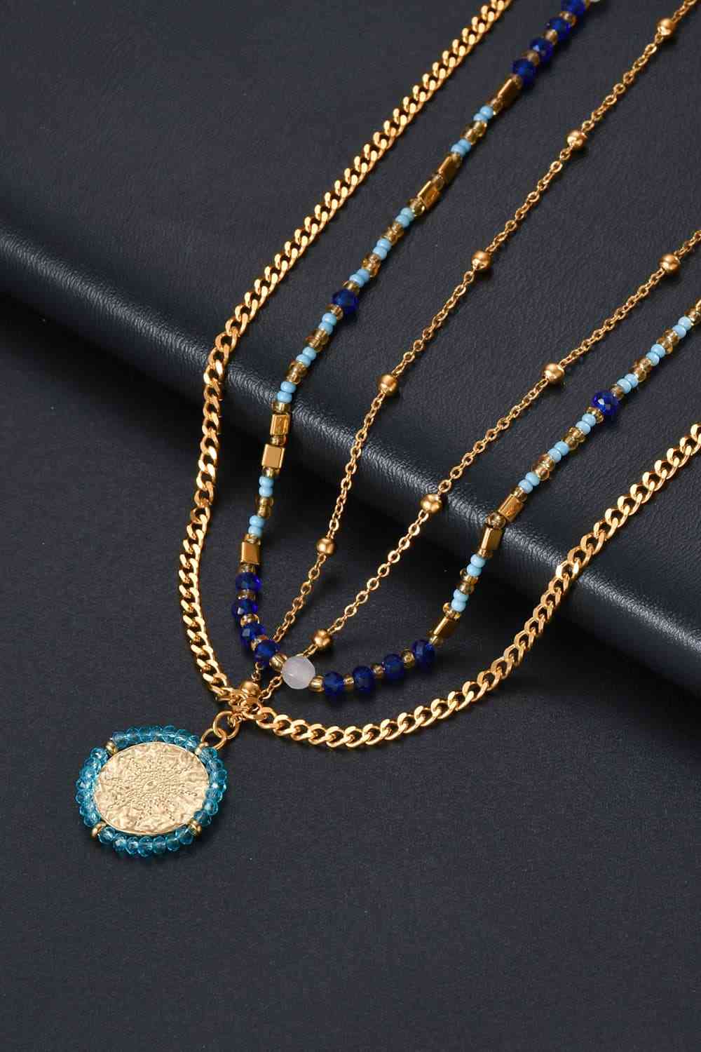 Three-Piece Beaded Necklace Set - Que Joyitas